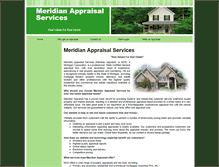 Tablet Screenshot of meridianappraisalservices.com